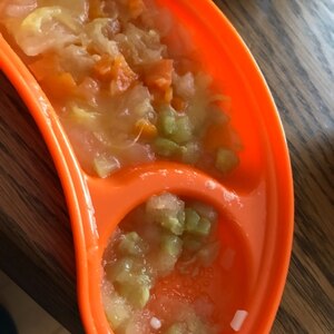 離乳食 中期 野菜スープ風味のにんじんリゾット